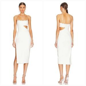 Lovers and Friends Charlotte Midi Dress in White